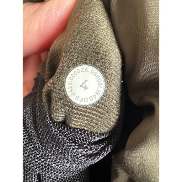 LULULEMON WUNDER PUFF GOOSE DOWN CROPPED HOODIE VEST, Women's Size 4 army  green - Picture 5 of 14